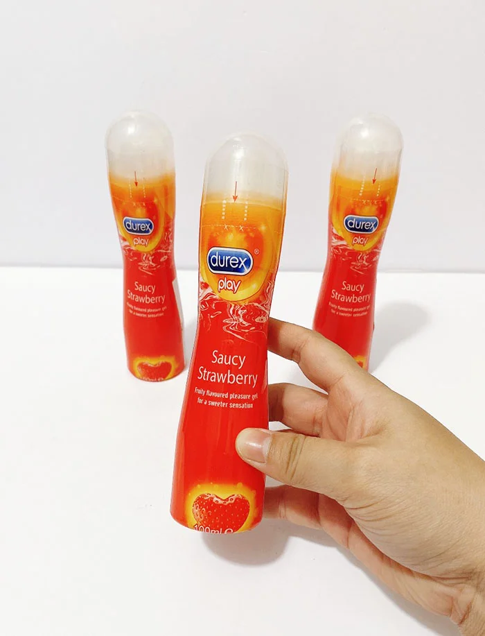 Durex Strawberry hương dâu 100ml 8